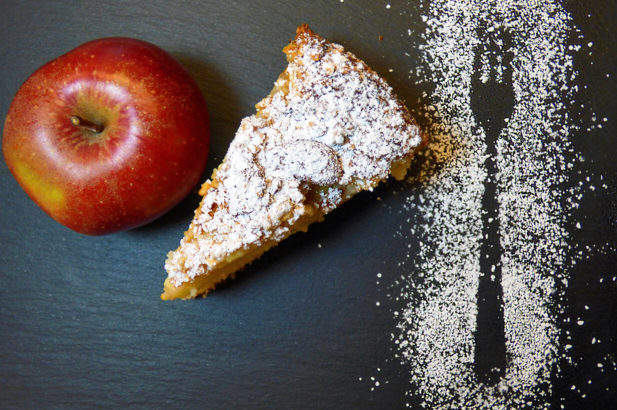 Rezept Apfelkuchen ohne Zucker, zuckerfrei, Kuchen mit Apfel