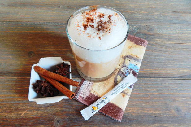 Rezept Chai Latte süß, ohne Zucker, zuckerfrei,