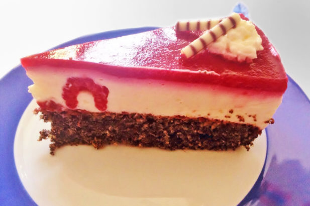 Rezept Mohn-Topfen-Torte zuckerfrei, Mohntorte, Topfentorte, Beerentorte