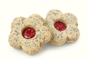 Rezept Mohnkekse mit Birkenzucker, Marmeladenkekse, Mohnplätzchen, Marmeladenplätzchen, Einfache Plätzchen, Weihnachtskekse, Weihnachtsplätzchen, ohne Zucker