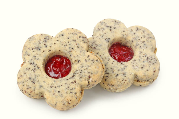 Rezept Mohnkekse mit Birkenzucker, Marmeladenkekse, Mohnplätzchen, Marmeladenplätzchen, Einfache Plätzchen, Weihnachtskekse, Weihnachtsplätzchen, ohne Zucker