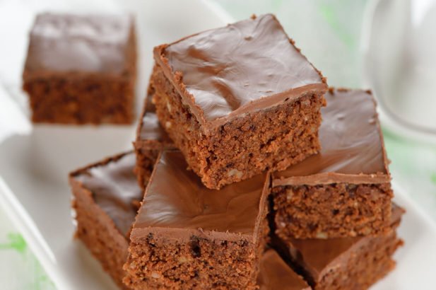 Rezept Sacherschnitten mit Birkenzucker, Schokokuchen, Sachertorte, Schokoladenkuchen, zuckerfrei, ohne Zucker