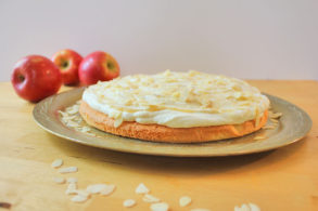 Rezept Steirisches Apfelbiskuit mit Birkenzucker, Apfelkuchen, Apfeltorte, zuckerfrei, mit Xylit