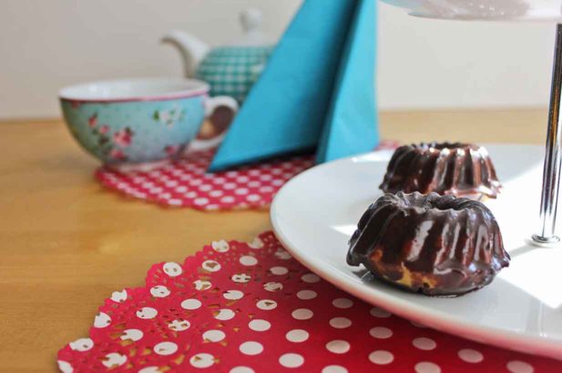 Rezept MiniMamorGugels mit Schokolade, Marmorkuchen, Marmorguglhupf, Guglhupf