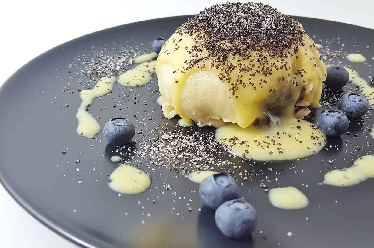 Germknödel mit Vanillesauce vegan - Birkengold