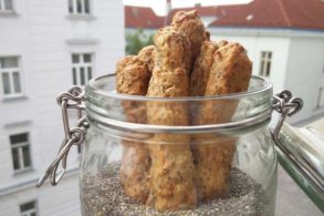 Knabberstangen für Kinder, Chiastangen ohne Zucker, Dinkelstangen, Babystangen