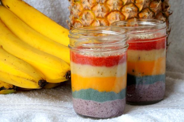 Rezept Regenbogen Smootgie diy