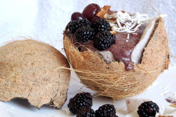Rezept Kokosnuss Smoothie Superfood Acai diy