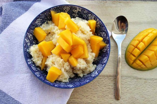Süßer Couscous, Couscous exotisch, Kokoscouscous, Mangocouscous, zuckerfrei, ohne Zucker