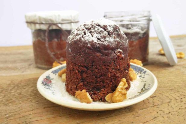 Kuchen to go, Küchlein, Schokokuchen, Kleiner Kuchen, Kuchen verschenken, zuckerfrei, ohne Zucker