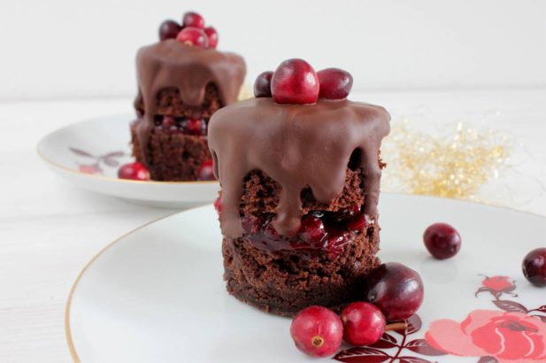 Christmas Mini Cake, Weihnachtskuchen, Mini Kuchen, Küchlein, Cranberrykuchen, Schokokuchen, Christmas Cake, Christmas Dessert, zuckerfrei, ohne Zucker, vegan