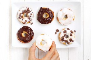 Schokodonuts, Rezept Donuts, zuckerfrei, ohne Zucker