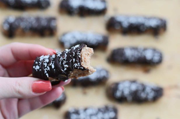 Bounty Bars, Bounty selber machen, Kokosriegel, zuckerfrei, ohne Zucker