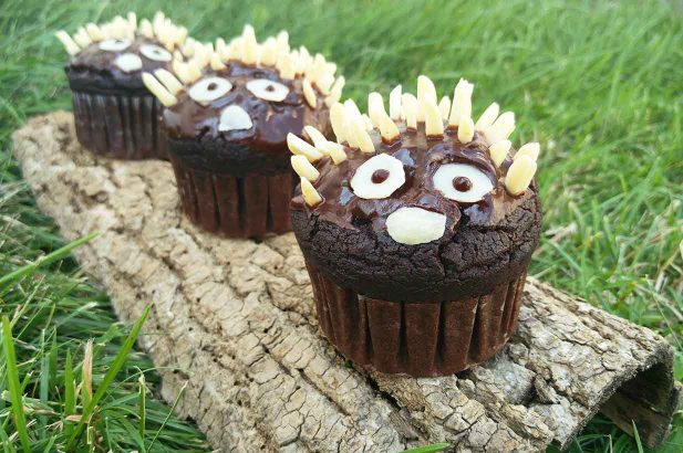 Schokoladenmuffins, Schokomuffins, Vegane Muffins, Tiermuffins, zuckerfrei, ohne Zucker