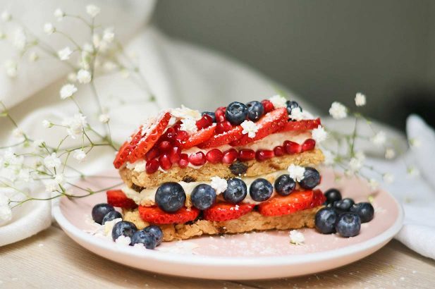 Haferkuchen, Frühstücksschnitte, Glutenfreie Schnitte, Haferflockenkuchen, Haferriegel, glutenfrei, zuckerfrei