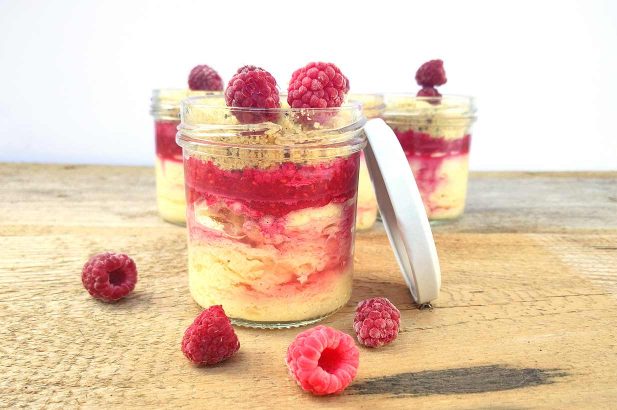 Himbeercheesecake, Himbeerkäsekuchen, Käsekuchen im Glas, Käsekuchen to go, Cheesecake to go, Kuchen im Glas, zuckerfrei, ohne Zucker