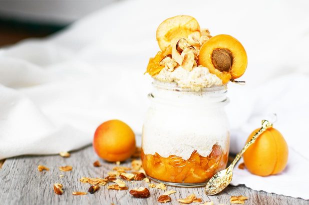 Aprikosenfrühstück, Marillenbrei, Aprikosenbrei, Marillenjoghurt