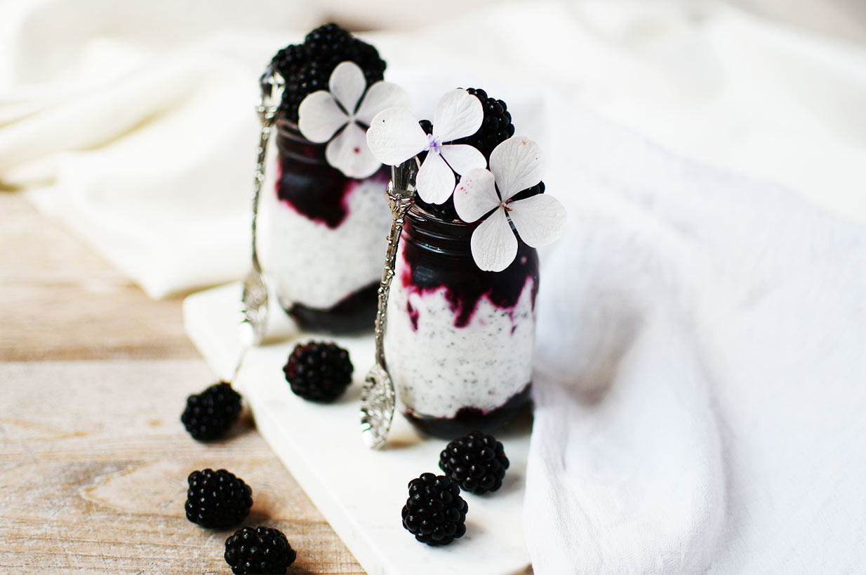 Brombeer Mohn Joghurt aus Ziegenmilch - Birkengold