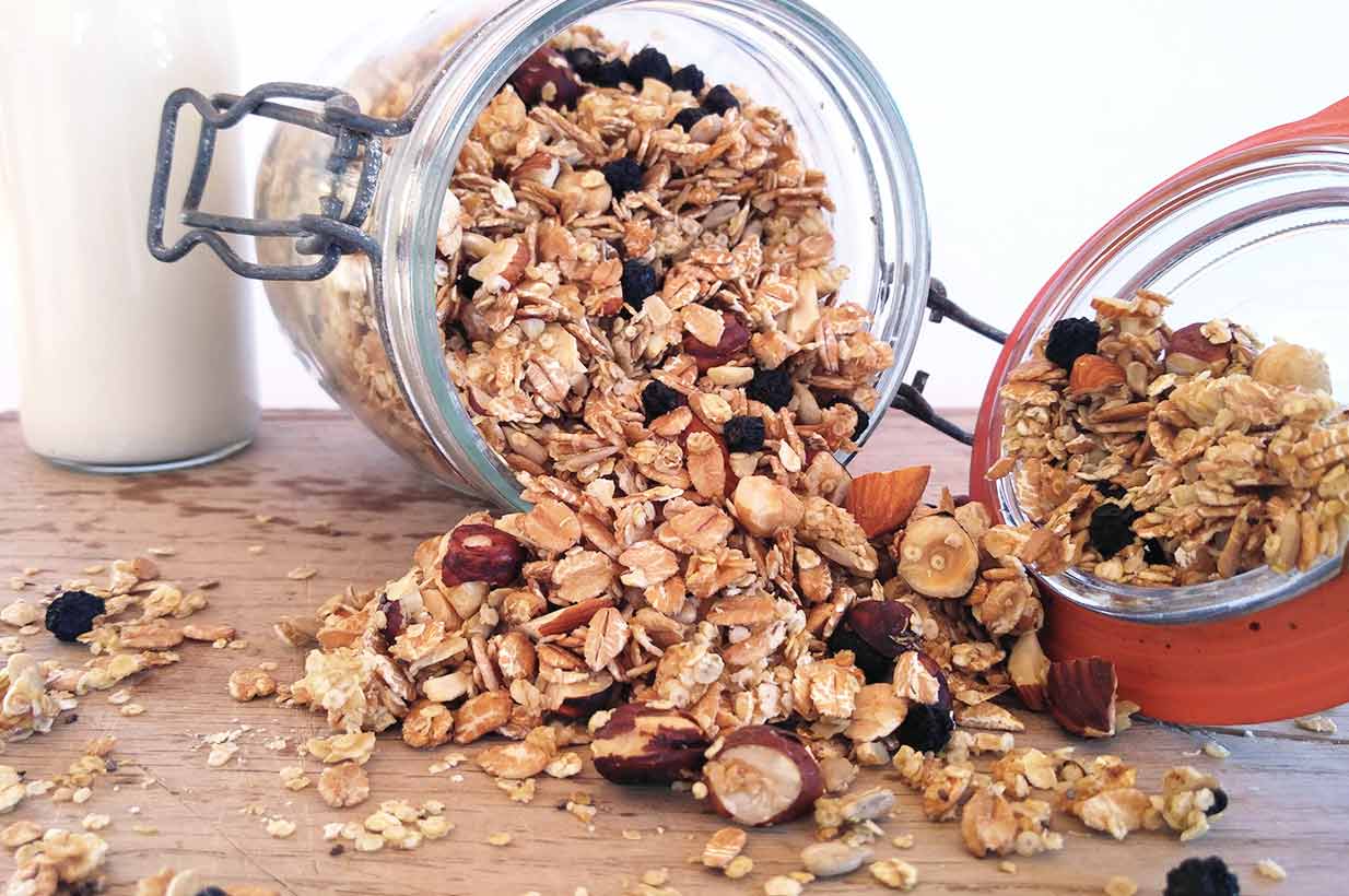 Knuspermüsli mit Nuss vollwertig - Birkengold