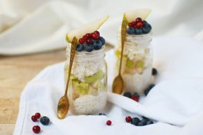 Milchreis mit Birne, Milchreis