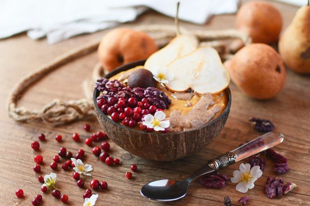 Kürbisbrei, Haferbrei mit Kürbis, Kürbis-Haferbrei, Kürbis Porridge, Pumpkin Porridge, Pumpkin Spice Porridge