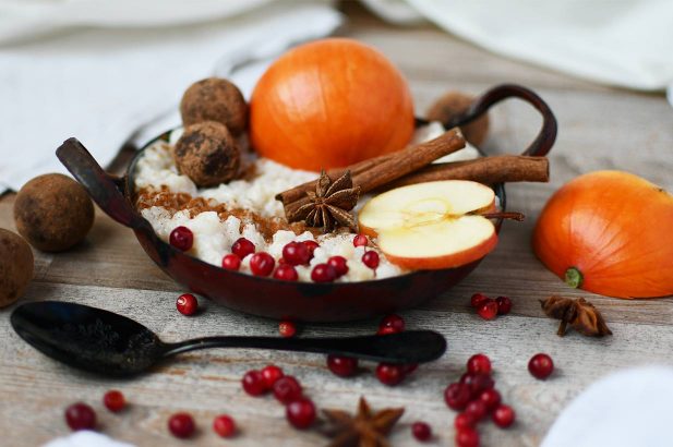 Weihnachtsmilchreis, Apfel Milchreis, Herbst Milchreis, Wintermilchreis