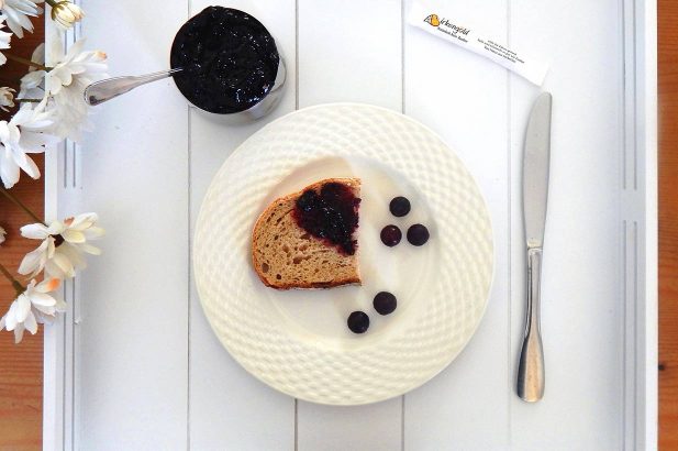 Blaubeer Vanille Chia Marmelade, Heidelbeer Chia Marmelade, Vanille Heidelbeer Marmelade