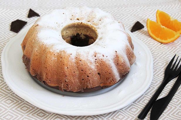 Guglhupf mit Orange, Marmorguglhupf mit Orange, Marmorguglhupf