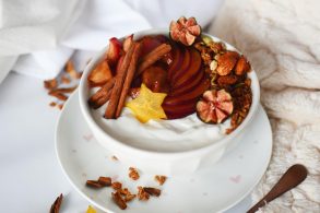 Vanillejoghurt, Vanille Joghurt, Joghurt mit Vanille, Weihnachtsjoghurt