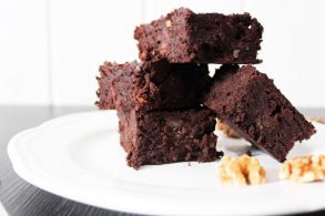 gesunde Walnuss Brownies, gesunde Brownies, Kidneybohnen Brownies, Brownies aus Kidneybohnen