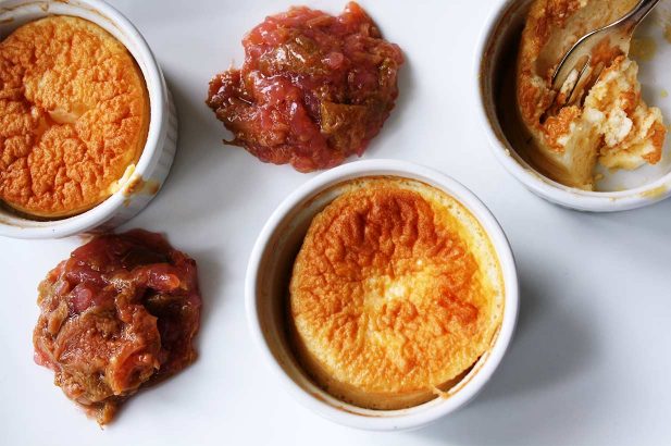 Ziegenkäse-Souffles, Souffles mit Ziegenkäse