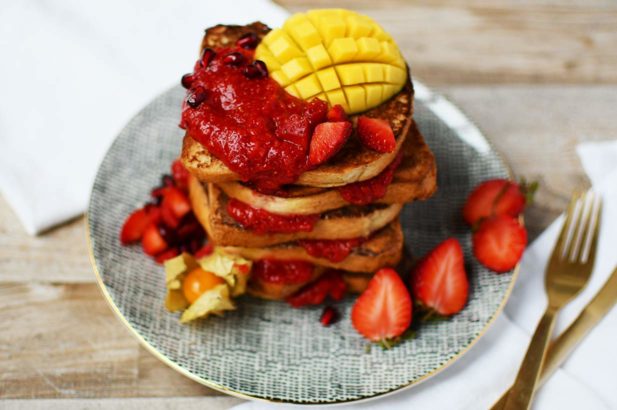 Eiweiß French Toast, French Toast zuckerfrei, French Toast ohne Zucker, Protein French Toast zuckerfrei
