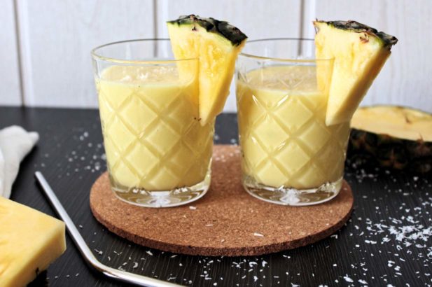 Ananas Lassi mit Kokos, Ananas Lassi vegan
