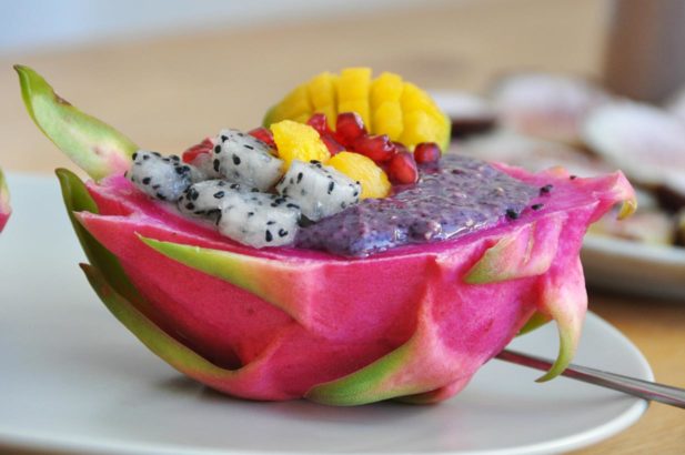 Bowl mit Drachenfrucht, Bowl mit Pitaya, Superfood Bowl