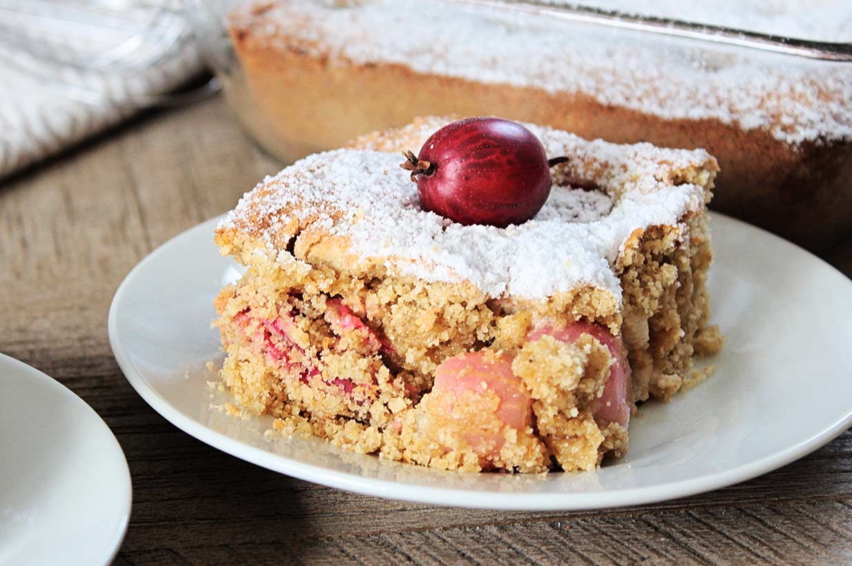 Stachelbeerkuchen ohne Zucker - Birkengold