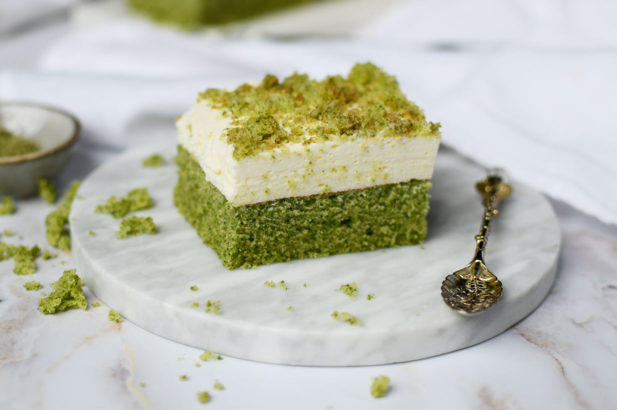 Spinatkuchen, Becherkuchen zuckerfrei, Green Cake
