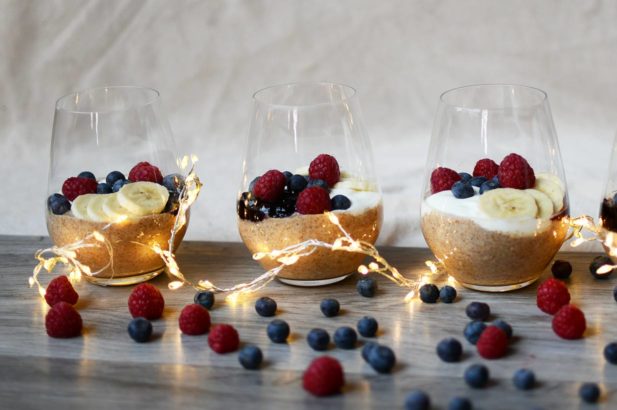 Braunhirse Dessert, Braunhirse Frühstück, Braunhirse Nachtisch, Braunhirse Brei