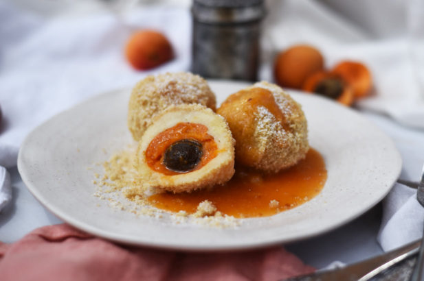 Marillenknödel ohne Zuckerzusatz, Marillenknödel mit Bio Xylit, Marillenknödel zuckerfrei, Marillenknödel zuckerarm