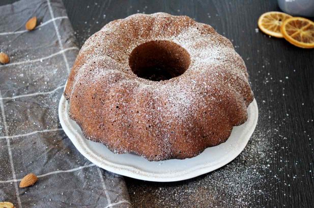Dinkel-Marzipan Gugelhupf, Gugelhupf mit Birkenzucker, Gesunder Gugelhupf mit Marzipan, Gesunder Dinkel Gugelhupf