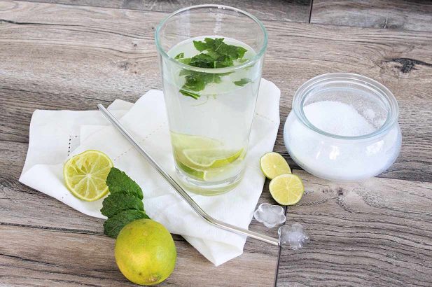 Mojito alkoholfrei, Mojito ohne Zucker, Mojito ohne Zuckerzusatz, Virgin Mojito, Virgin Mojito mit Birkenzucker