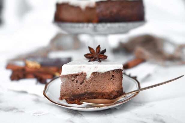 Cheesecake, Chai Cheesecake, Käsekuchen mit Boden, Cheesecake mit Keksboden, Quarktorte mit Boden, Quarktorte