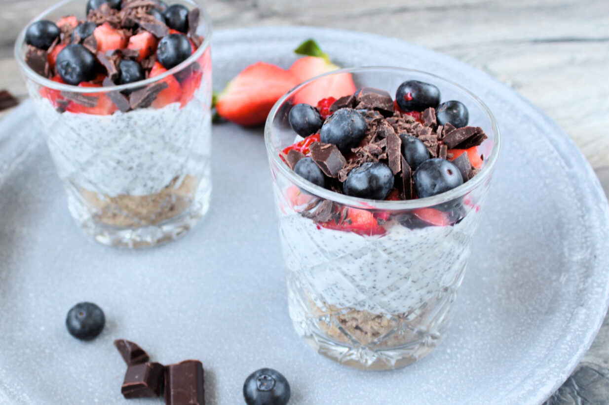 Fruchtiges Dessert im Glas - schnell - Birkengold